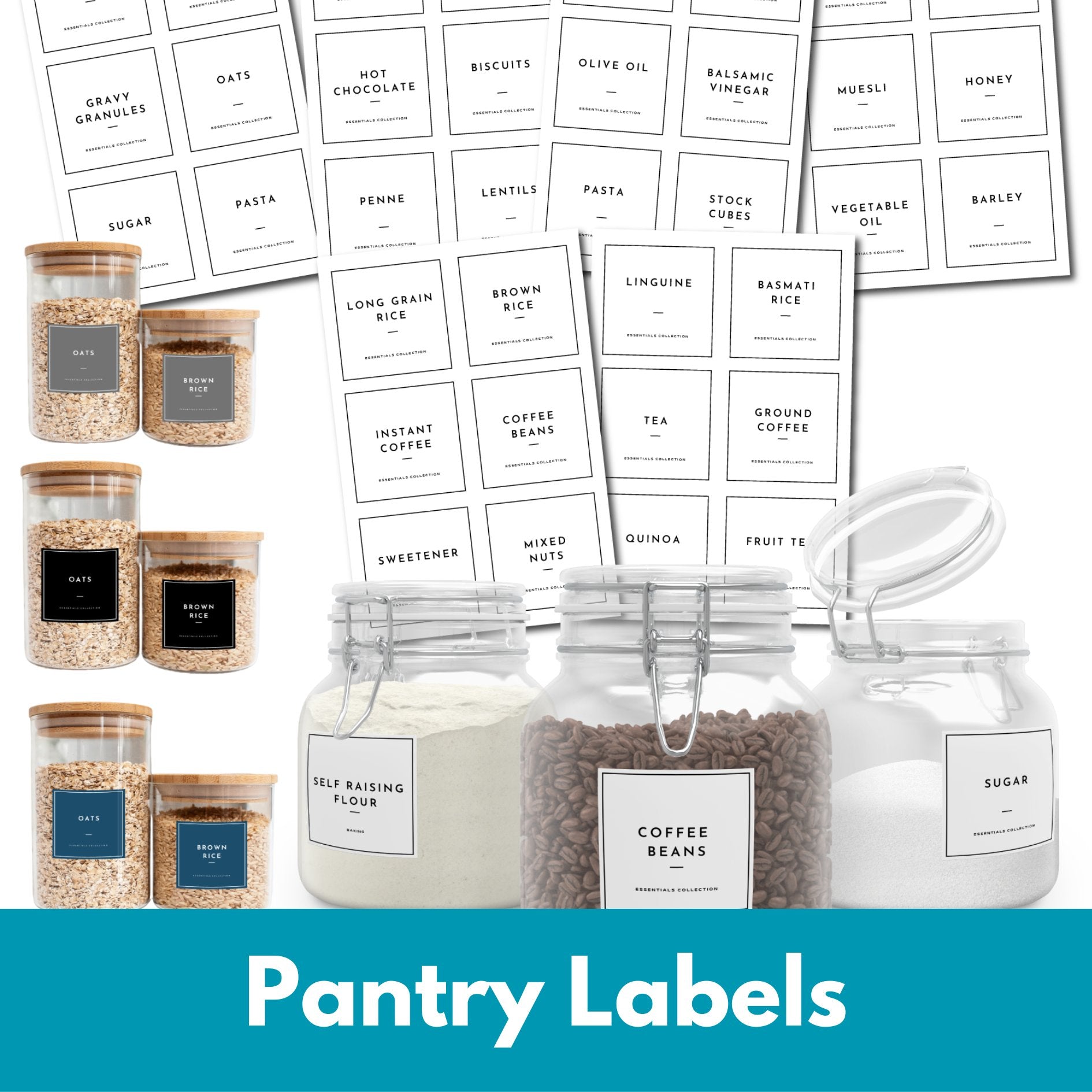 Editable Printable Spice Jar Labels Modern Minimalist Spice -  Denmark