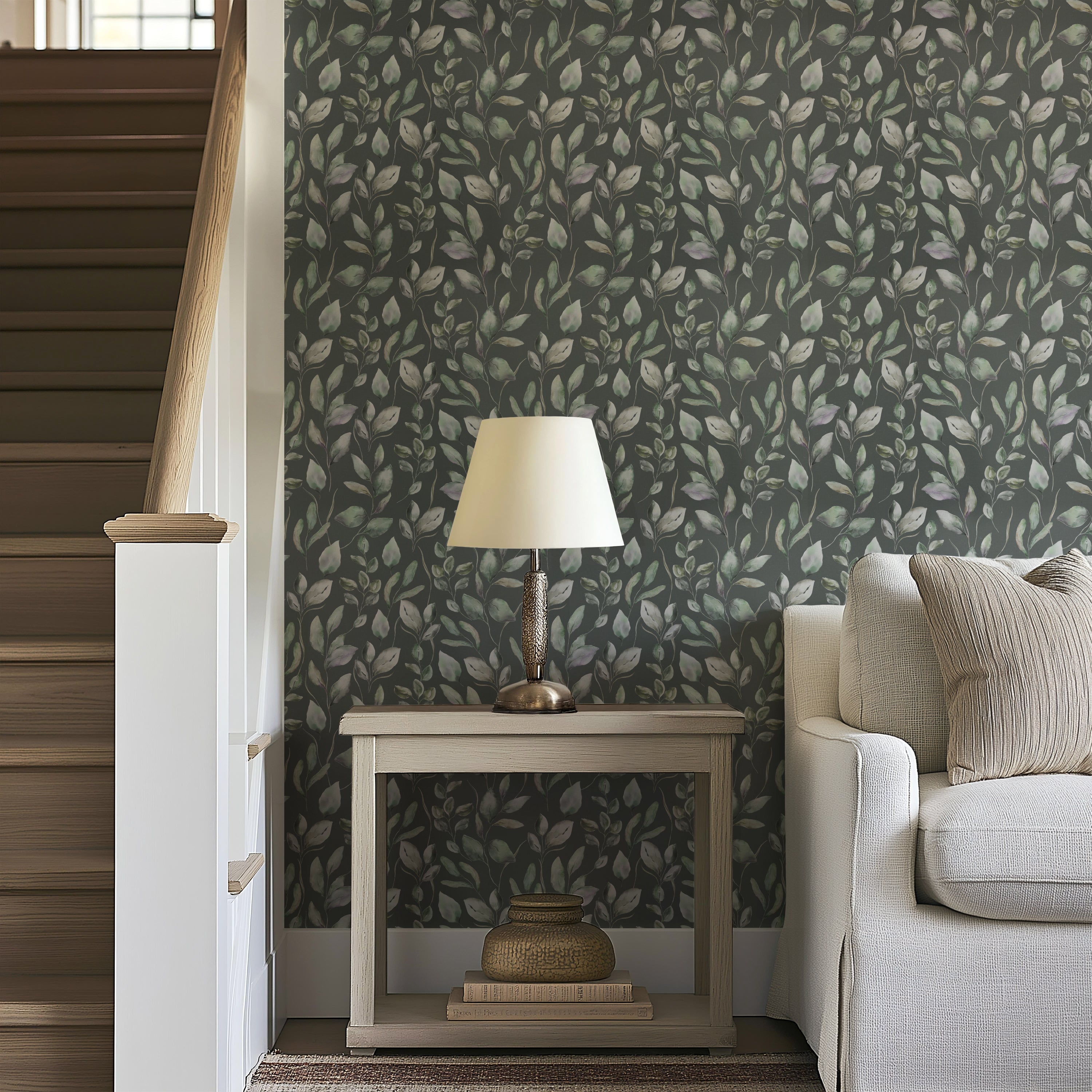 leafy peel and stick wallpaper removable stick on wallpaper uk for renters self adhesive