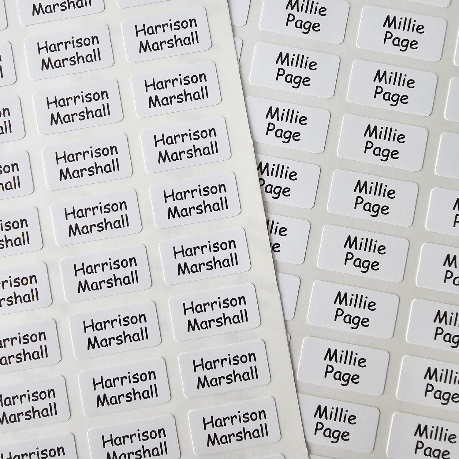 stick on care home labels