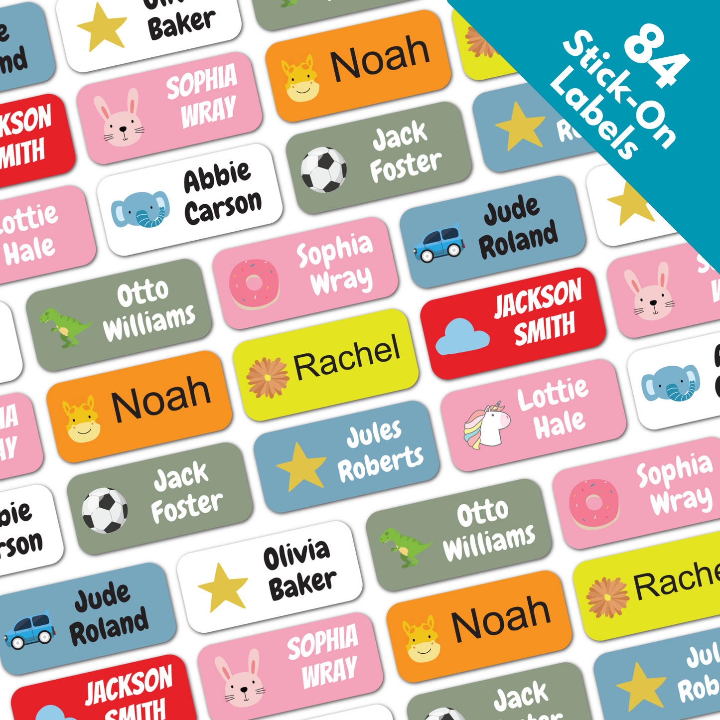 36 x Name Labels