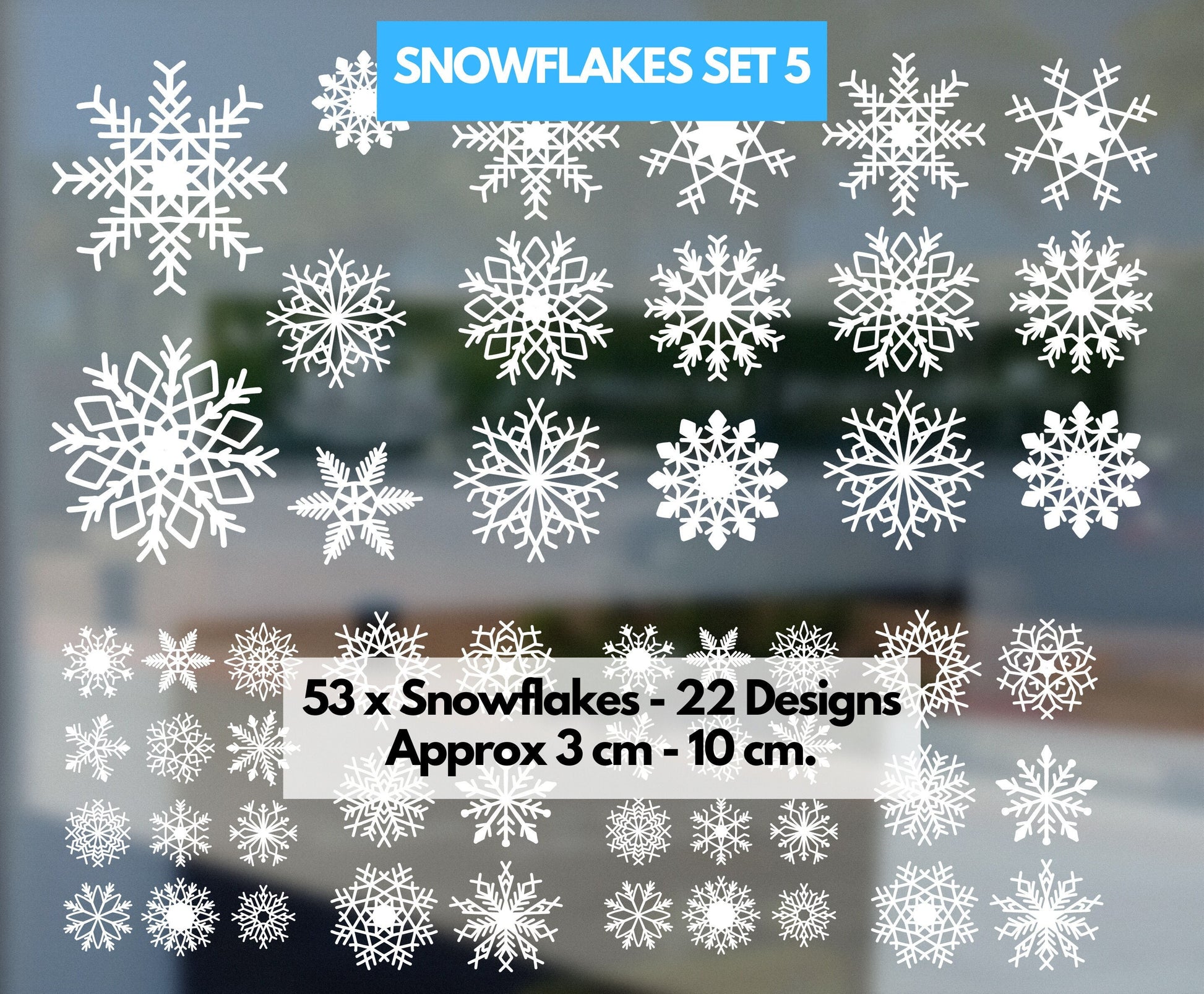 snowflake window stickers