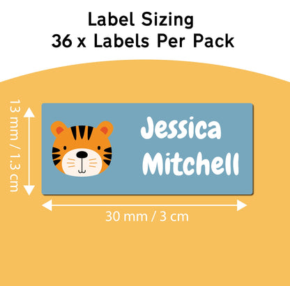 36 Animal Icon Clothing & Item Name Labels