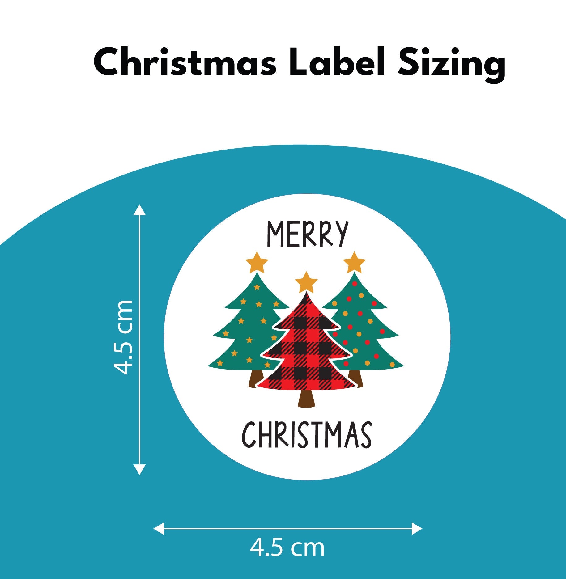 Custom Personalised To & From Christmas Gift Label Stickers - Label Name Tags For Xmas Presents