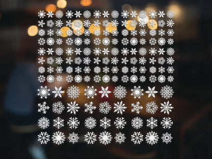 snowflake window decals