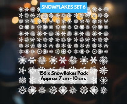 snowflake window stickers