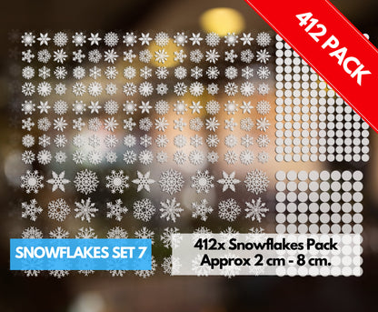 snowflake christmas window stickers