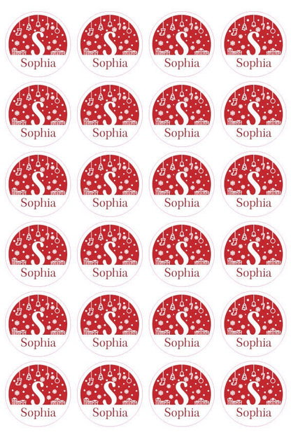 Decorative Custom Name Sticker For Christmas Presents - Christmas Gift Name Stickers Labels Tags