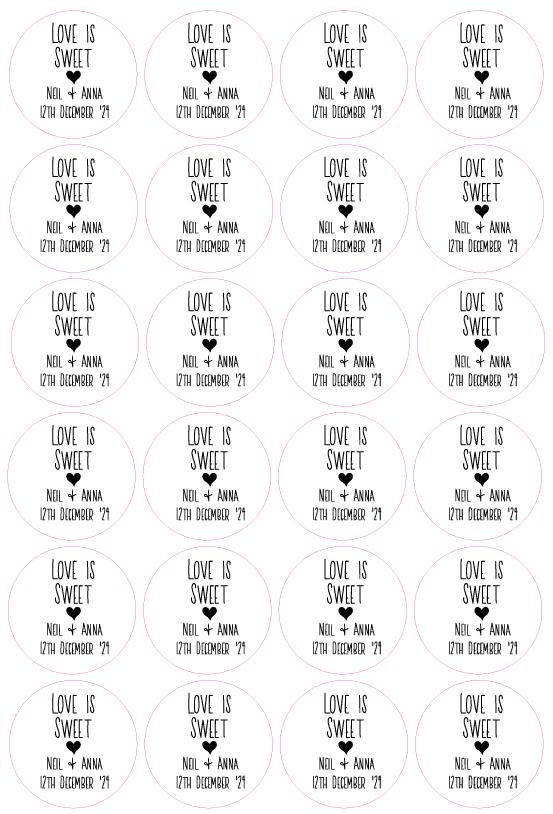 Personalised Wedding Custom Wedding Name Labels For Envelope Seals Party Sweet Bag Wedding Day Stickers Name And Date Mono Design