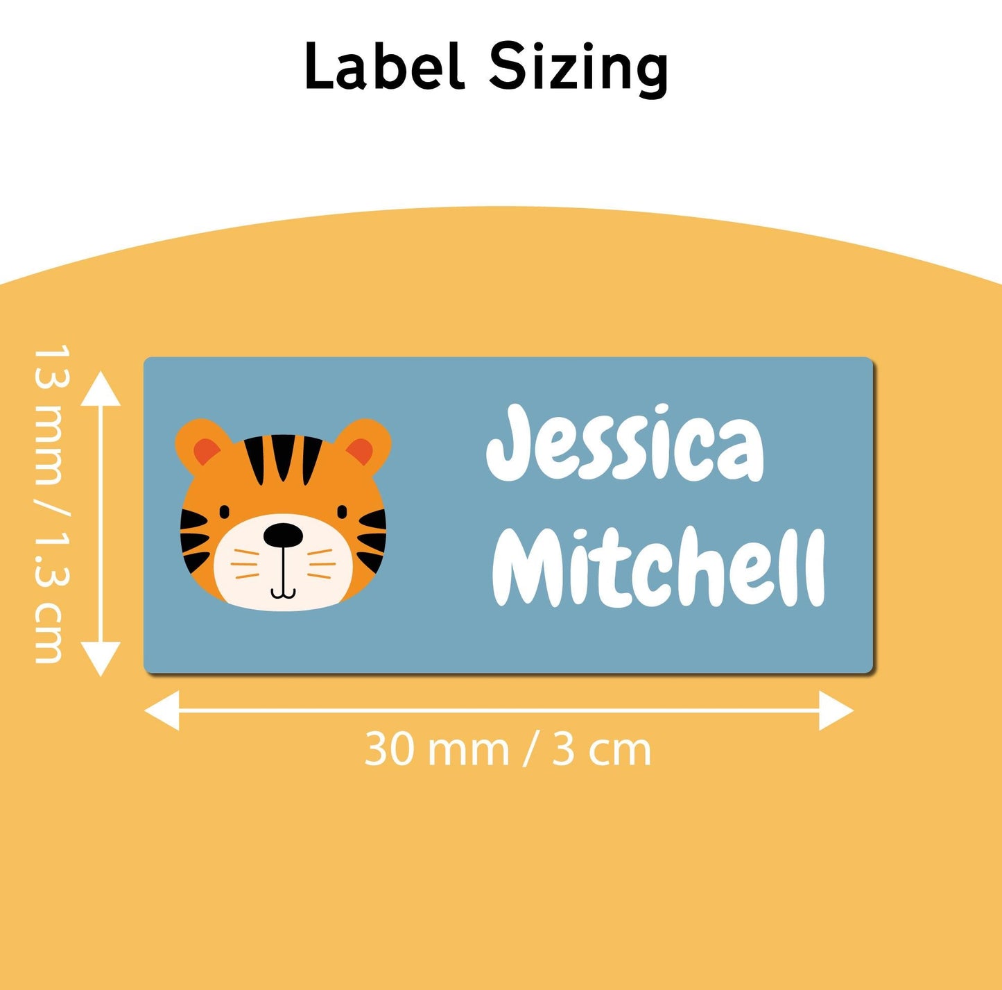 36 x Stick On Name Labels For Kids Clothing School Items - Washable Dishwasher & Tumble Drier Safe Sticker Labels