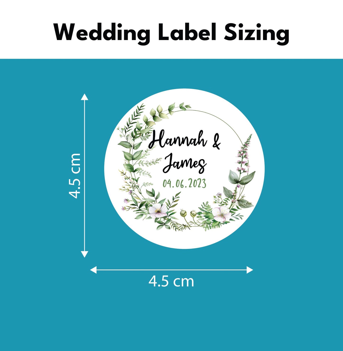 wedding label stickers for party bags envelope seal