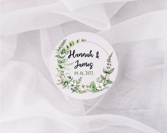 personalised wedding label stickers