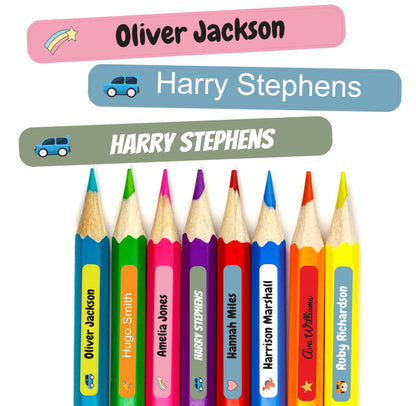 personalised school name labels