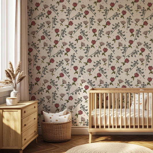 floral peel and stick wallpaper uk