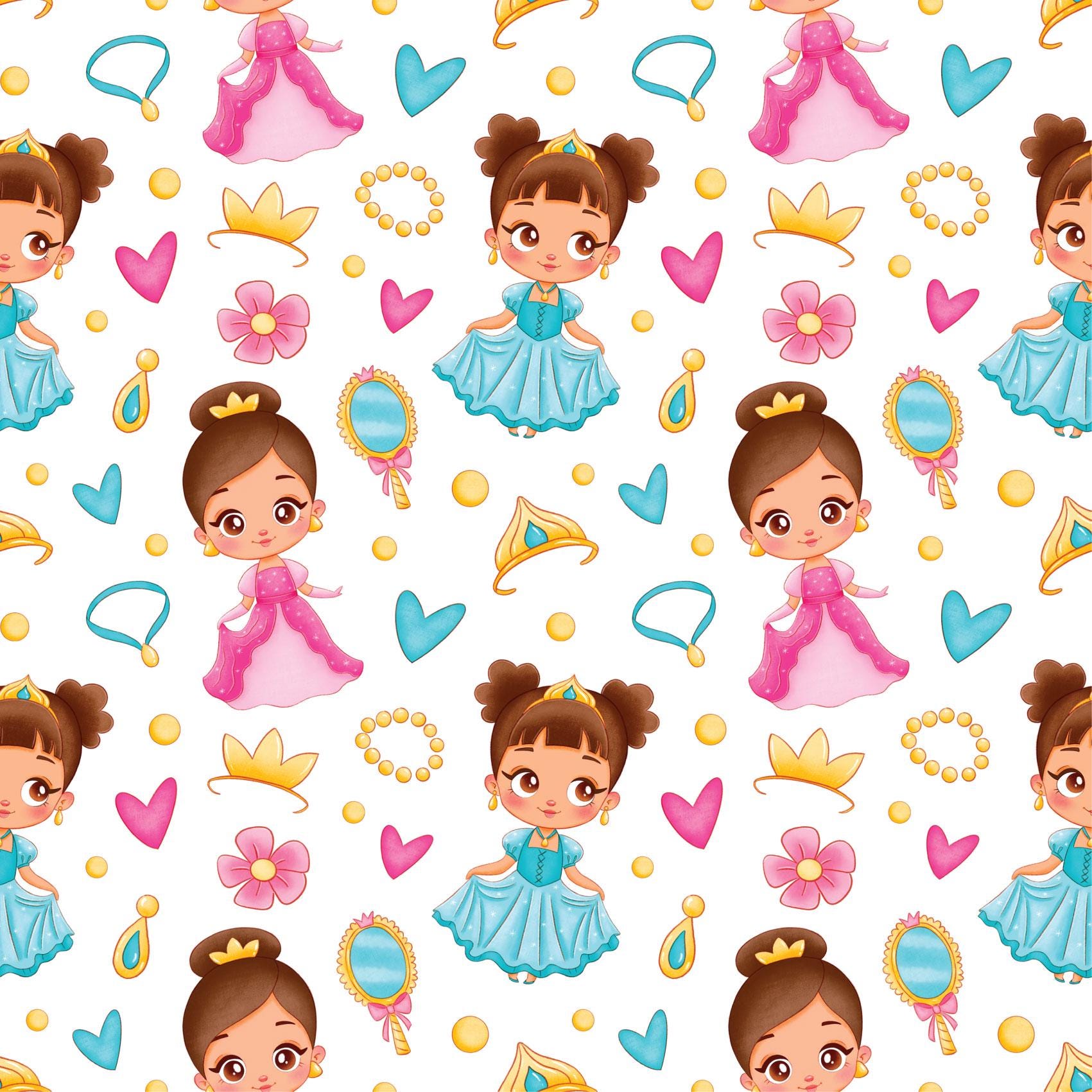 Pretty Princess Kids Peel And Stick Wallpaper Self Adhesive Renter Friendly Removable