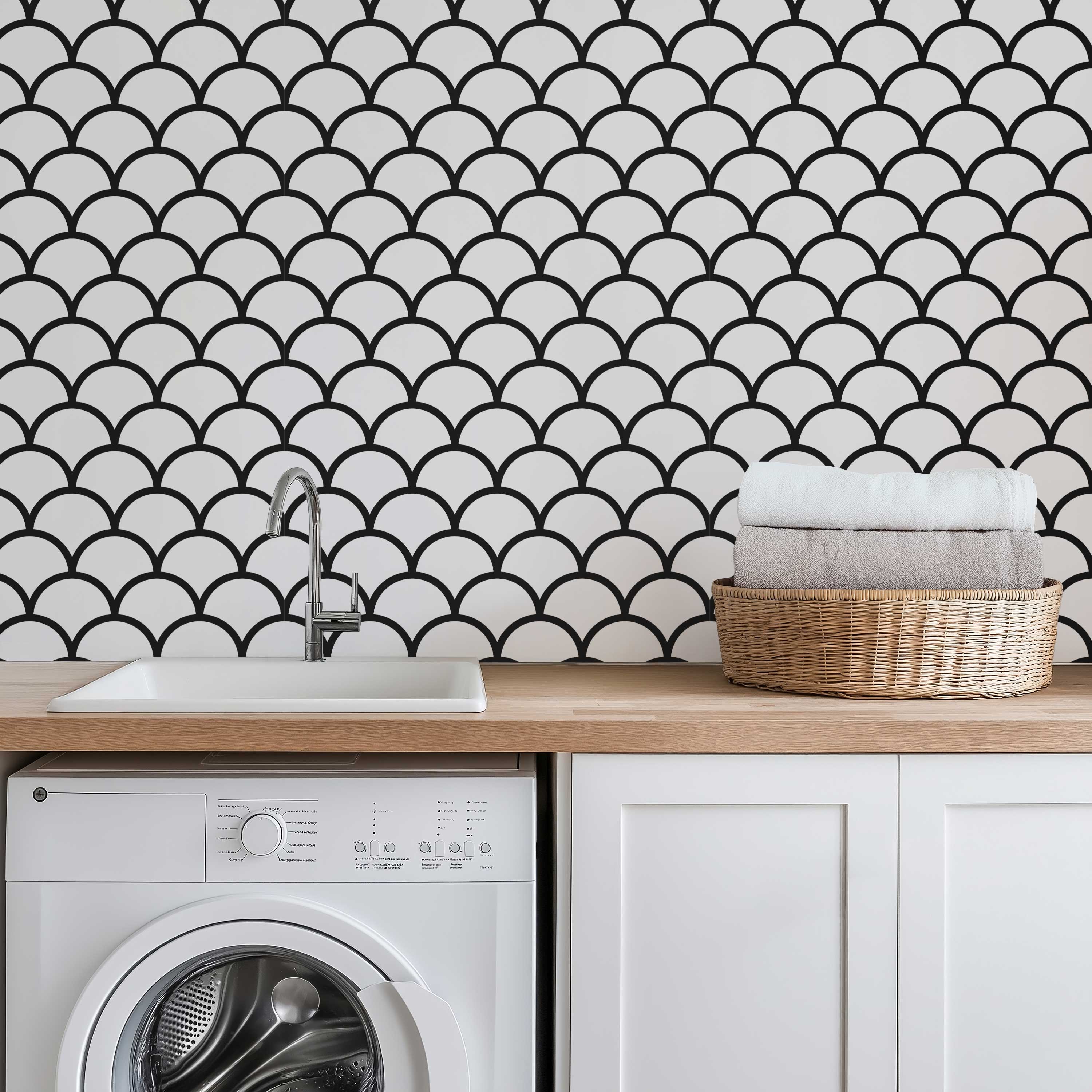 kitchen peel and stick wallpaper