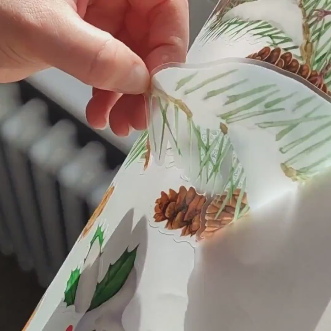 Load video: Christmas window stickers for home and shop windows