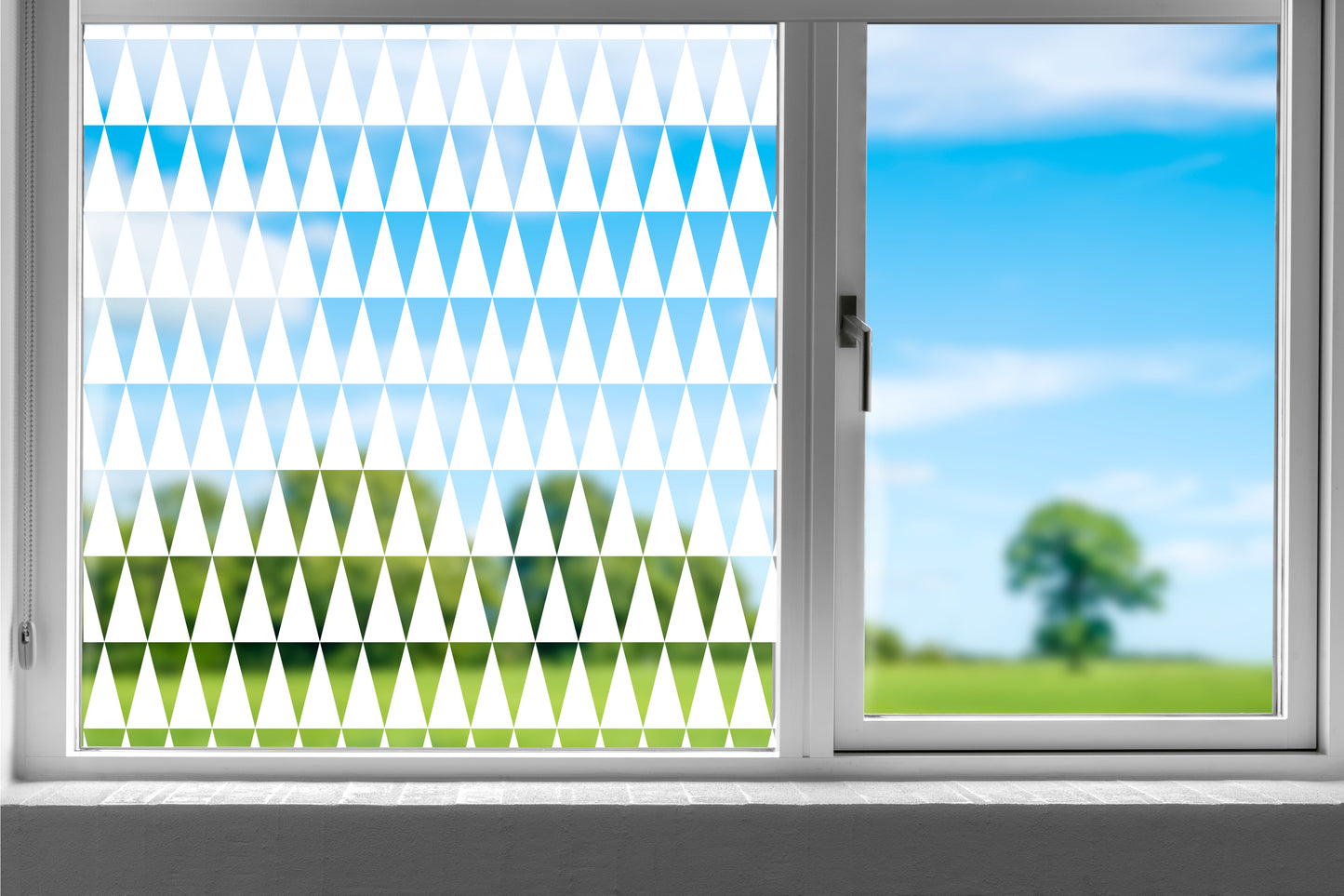 Stretch Triangle Clear Window Cling Privacy Film