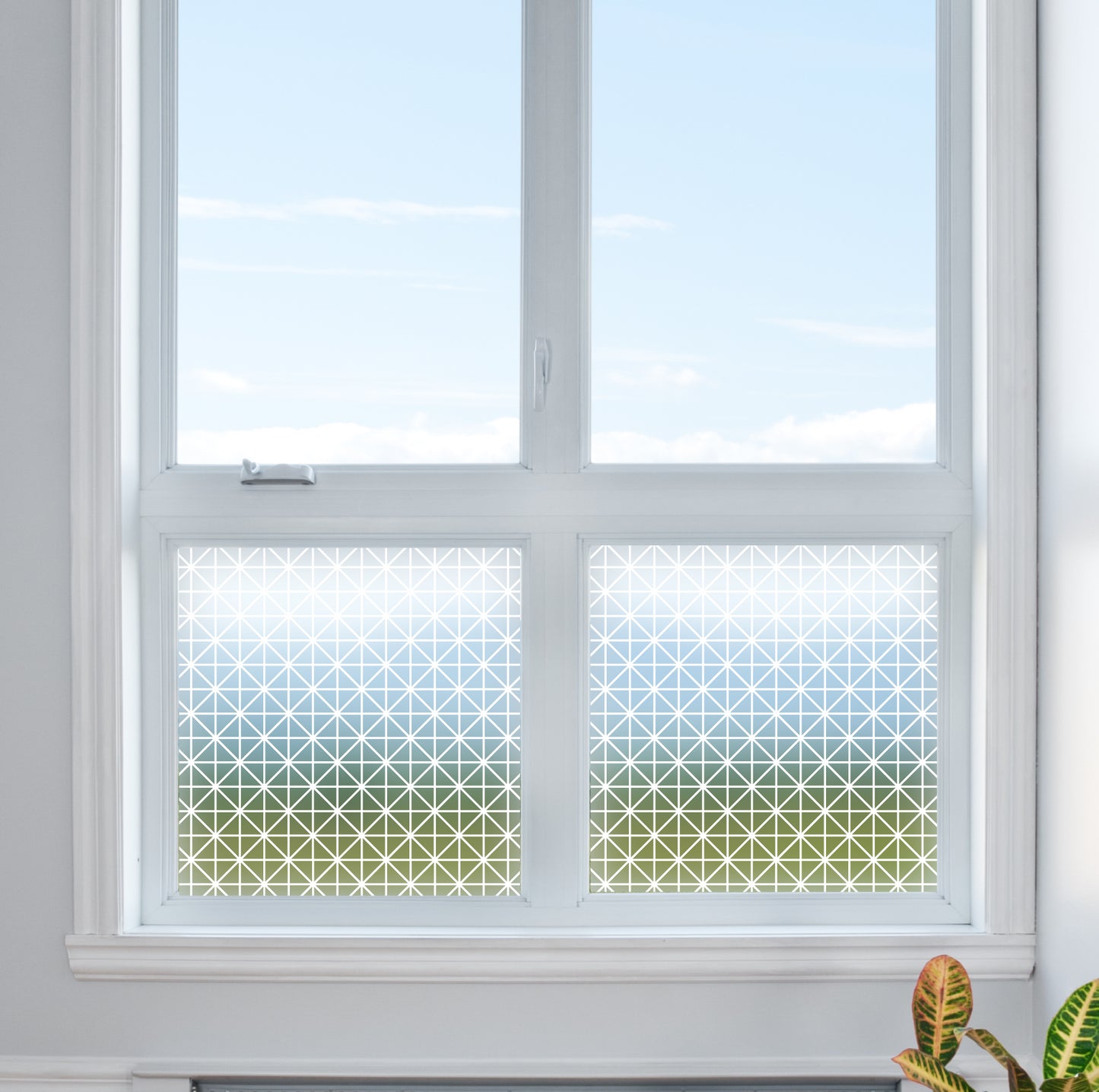 Small Square Geometric Frosted Glass Film