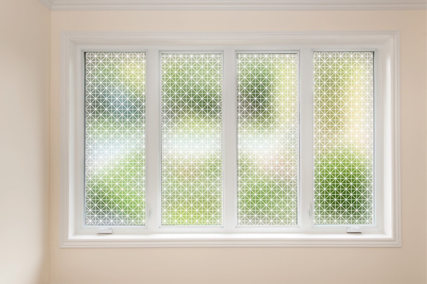 Small Square Geometric Frosted Glass Film