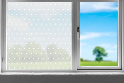 Micro Square Pattern Frosted Window Privacy Film