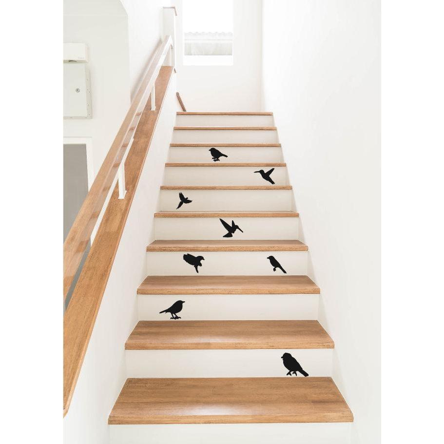 Stair Stickers, Decals For Stiars, Stair Riser Decals, Birds Decals, Flying Bird Stickers, Bird Wall Art, Home Decor, Wall Stickers, Mural