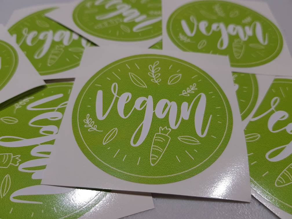 Vegan Stickers, Car Vegan Sticker, Vegetarian Sticker, Vegetarian Decal, Vegan Decals, Vegan Laptop Decal, Macbook Decal, Car Decals, Vegan