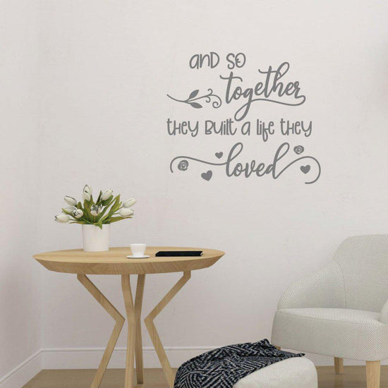 Built A Life They Loved Family Wall Sticker Quote – Quotemywall