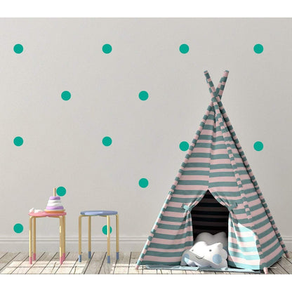 100 Polka Dot Wall Stickers