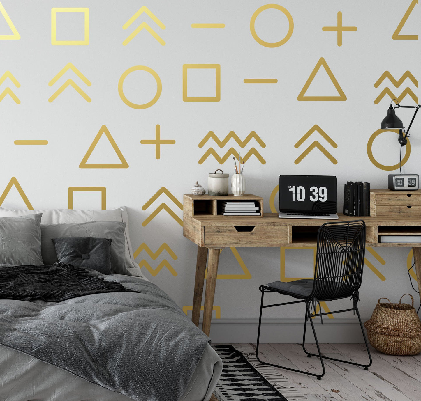 Geometric Mixed Shape Wall Stickers