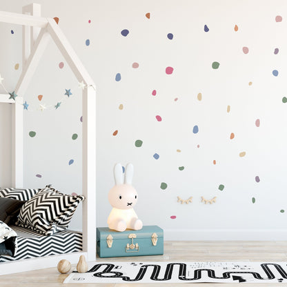 Denmark Pastel Room Decor Wall Stickers Polka Dot Decals For Kids Rooms Childrens Bedroom Nursery Wall Art Removable Vinyl