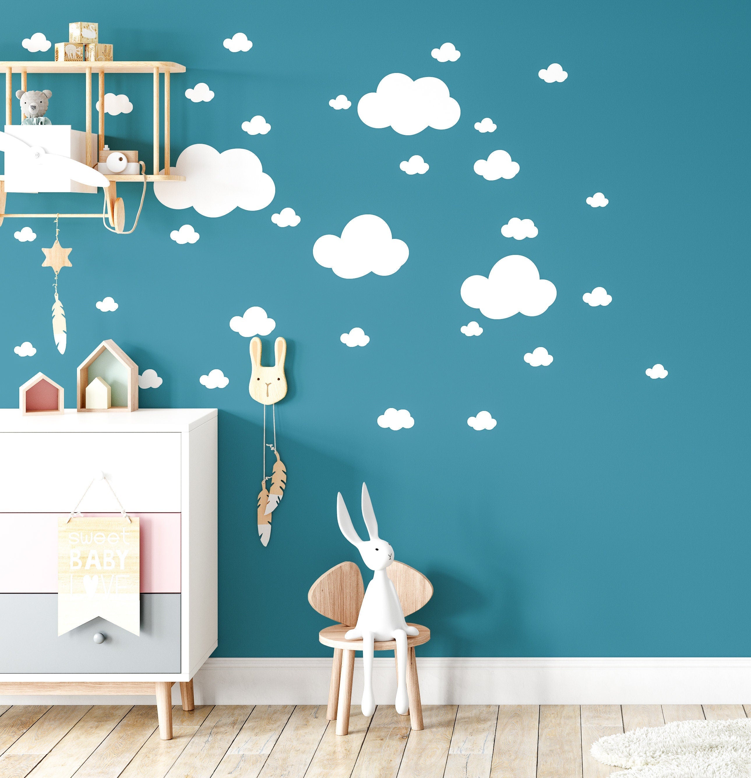 White deals wall stickers