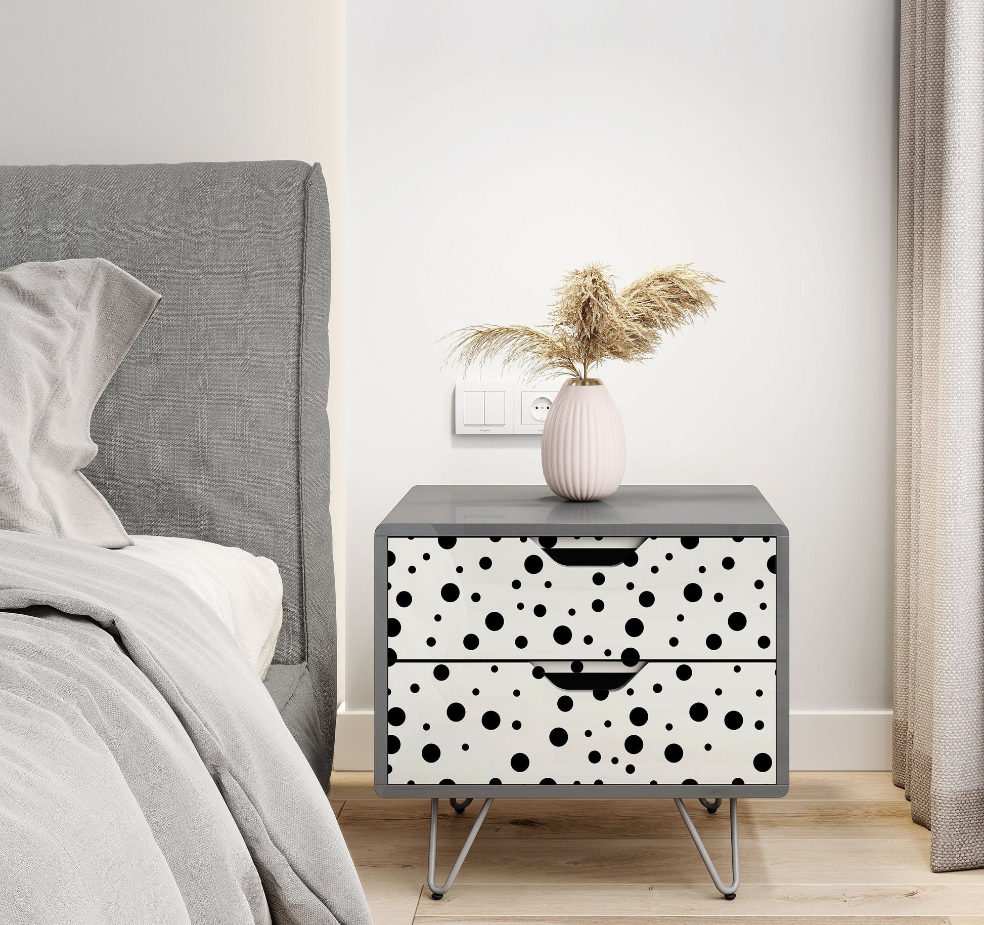 Polka Dot Vinyl Wall & Furniture Wrap