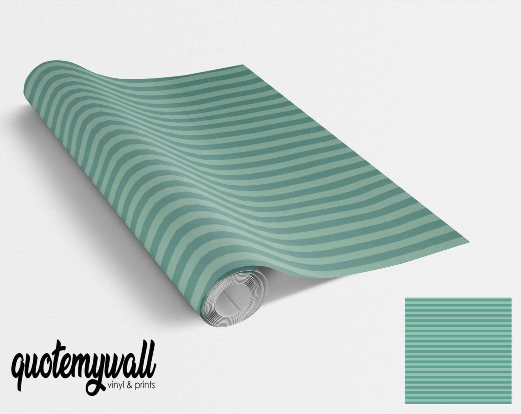 Green Stripe Pattern Furniture/Window Vinyl Wrap – QuoteMyWall