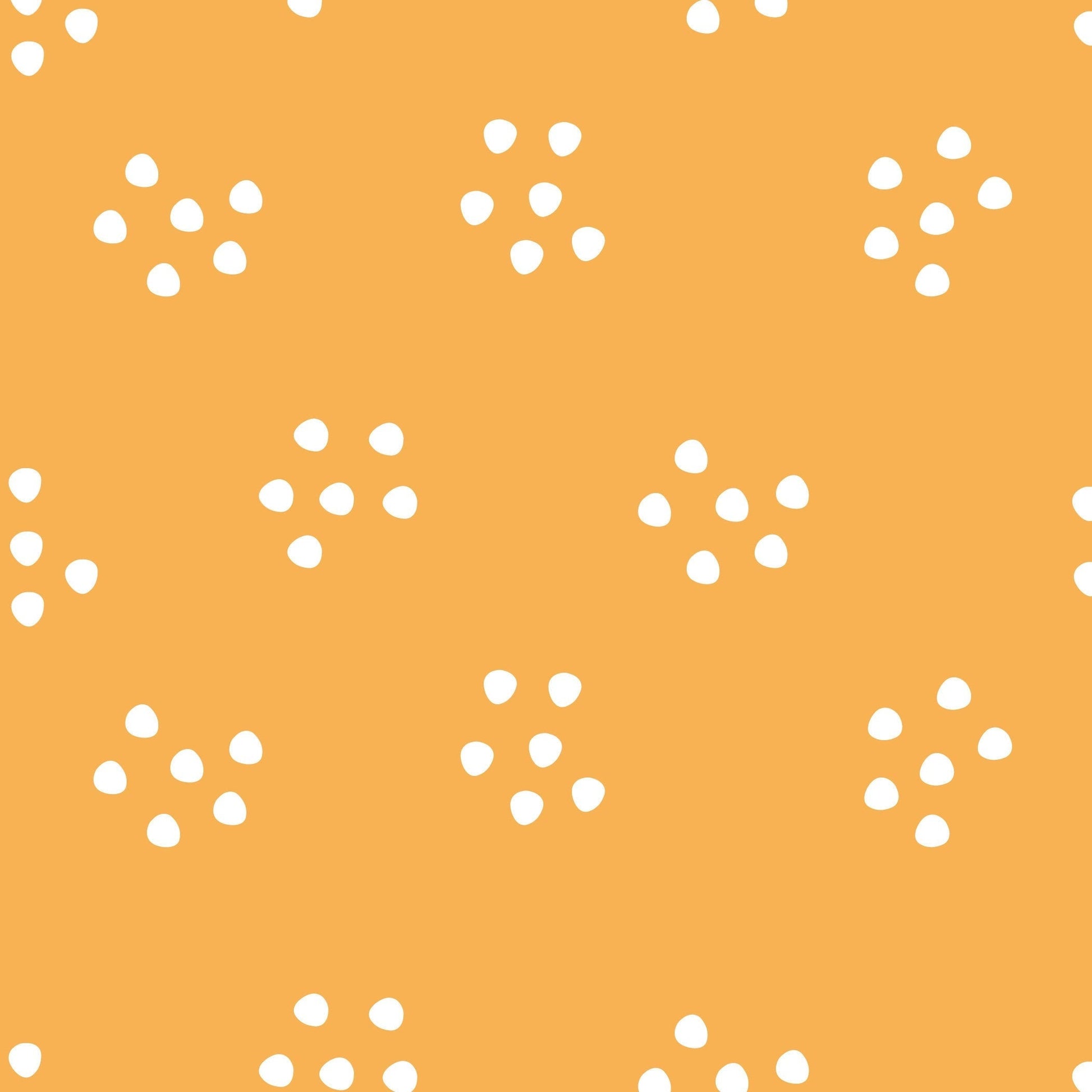 Orange Cluster Polka Dot Pattern Vinyl Wrap