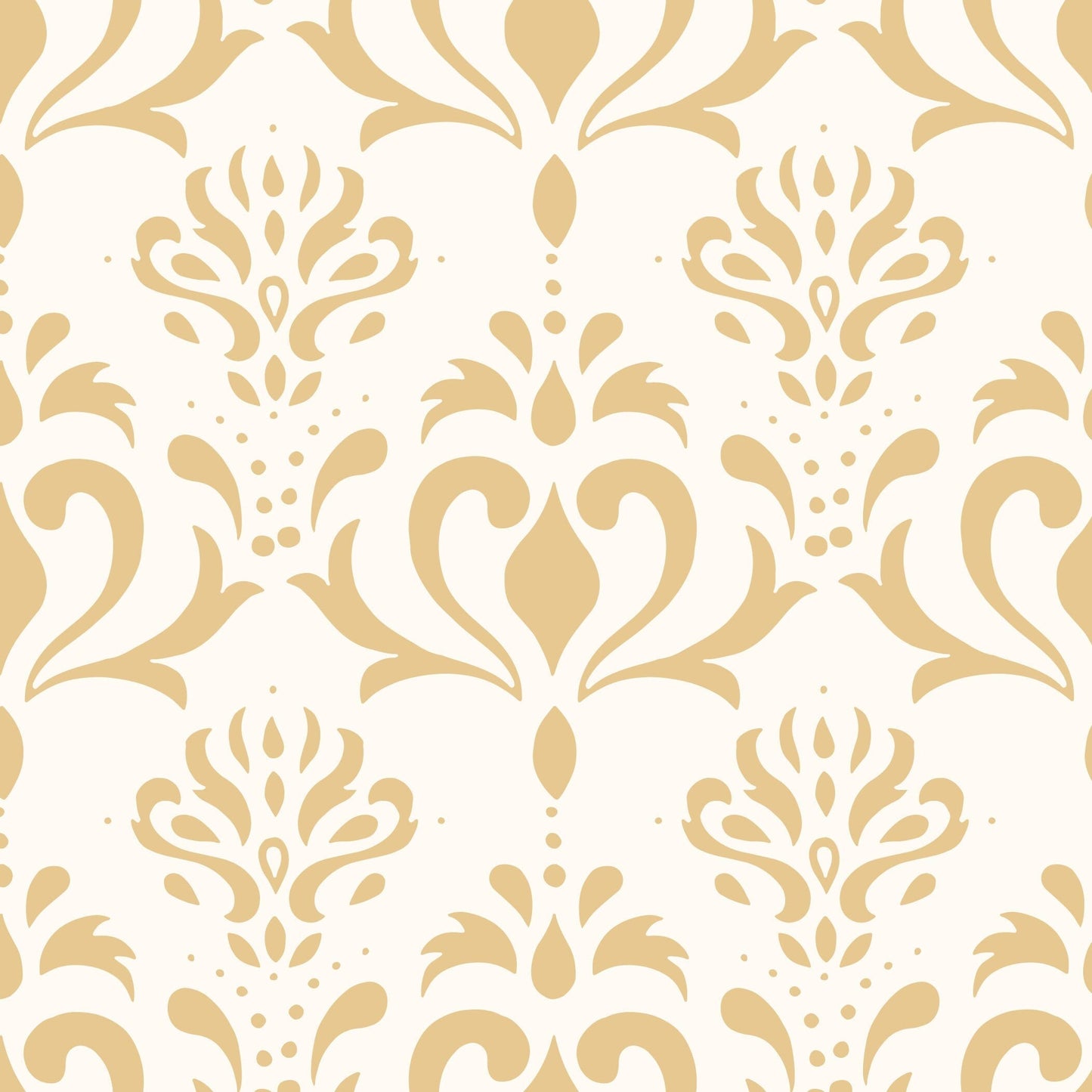 Gold Floral Decorative Vinyl Furniture Wrap