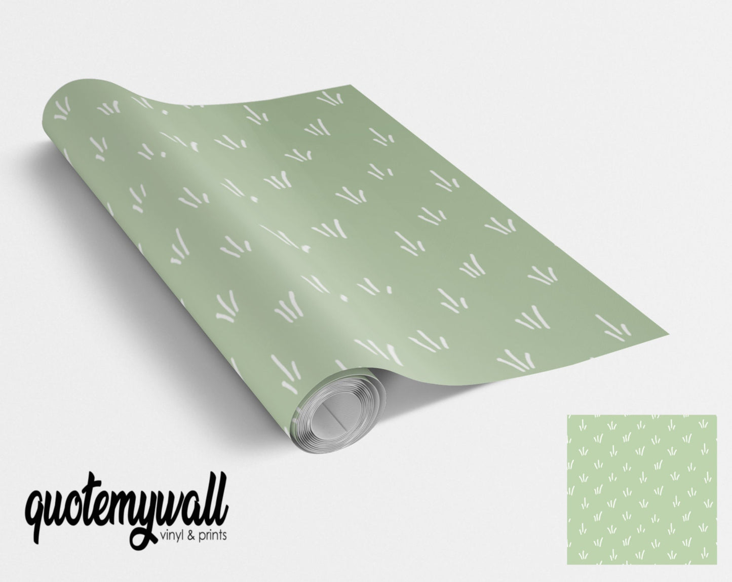 Green Grass Dash Pattern Vinyl Wrap