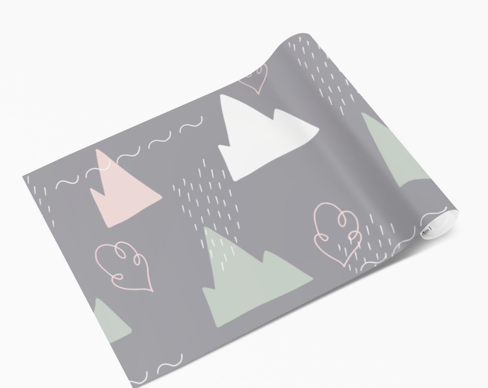 Hand Drawn Mountains Scandinavian Vinyl Wrap