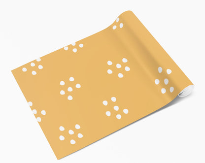 Orange Cluster Polka Dot Pattern Vinyl Wrap