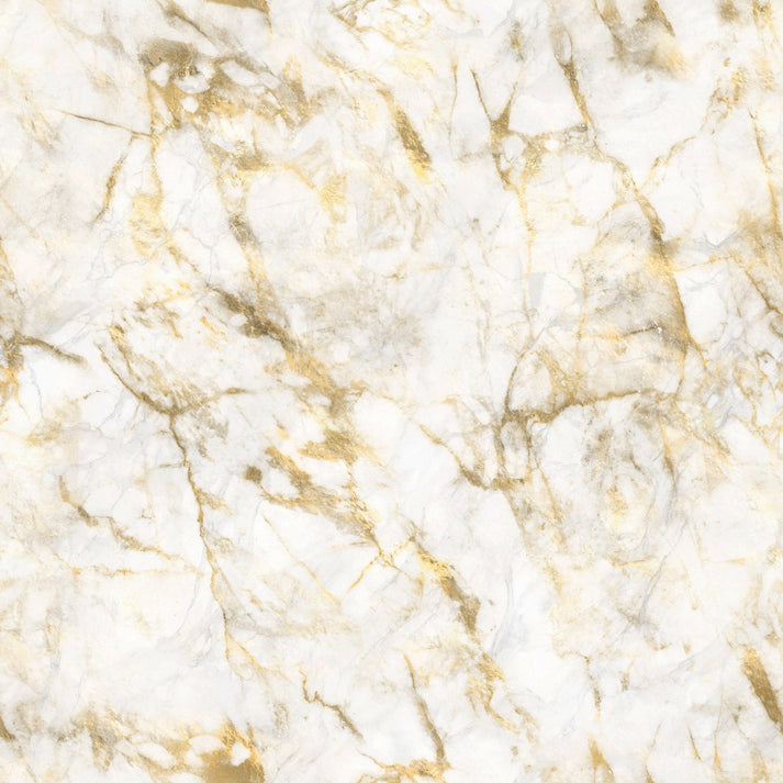 White & Gold Calacatta Marble Vinyl Furniture Wrap