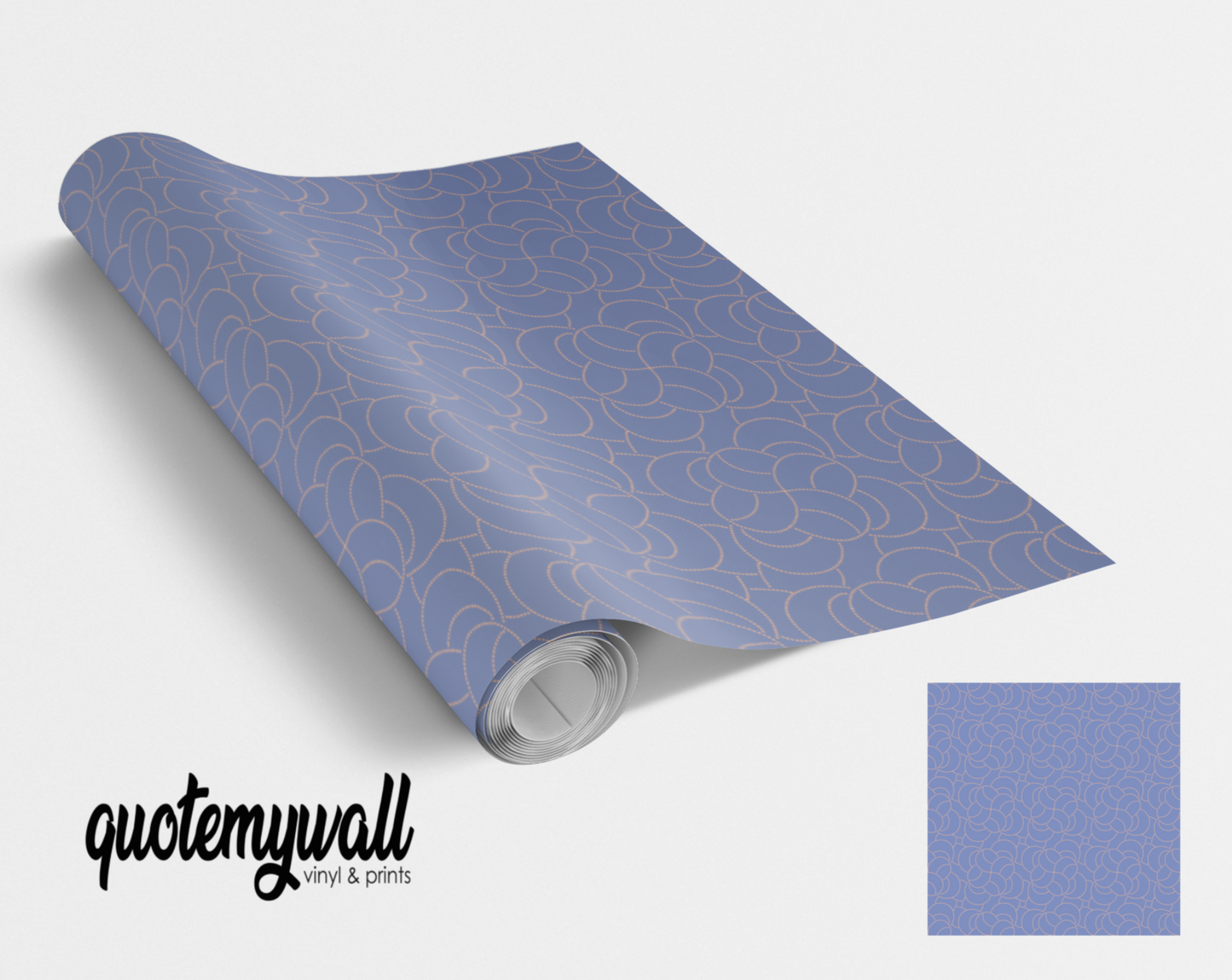 Baby Blue Knot Outlines Self Adhesive Wrap