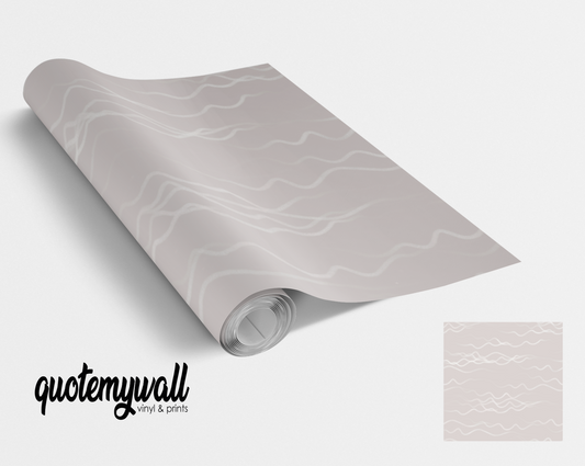 Stoney Beige Wavy Lined Self Adhesive Vinyl