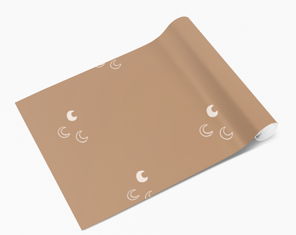 Brown Mini Crescent Moons Self Adhesive Vinyl