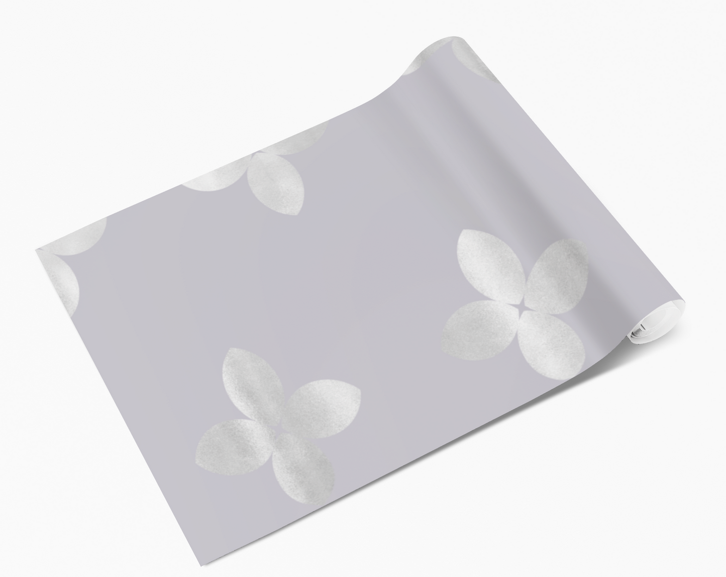 Pearly Grey Petal Pattern Self Adhesive Vinyl