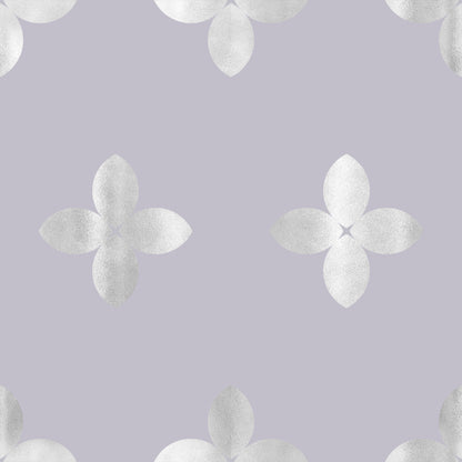 Pearly Grey Petal Pattern Self Adhesive Vinyl