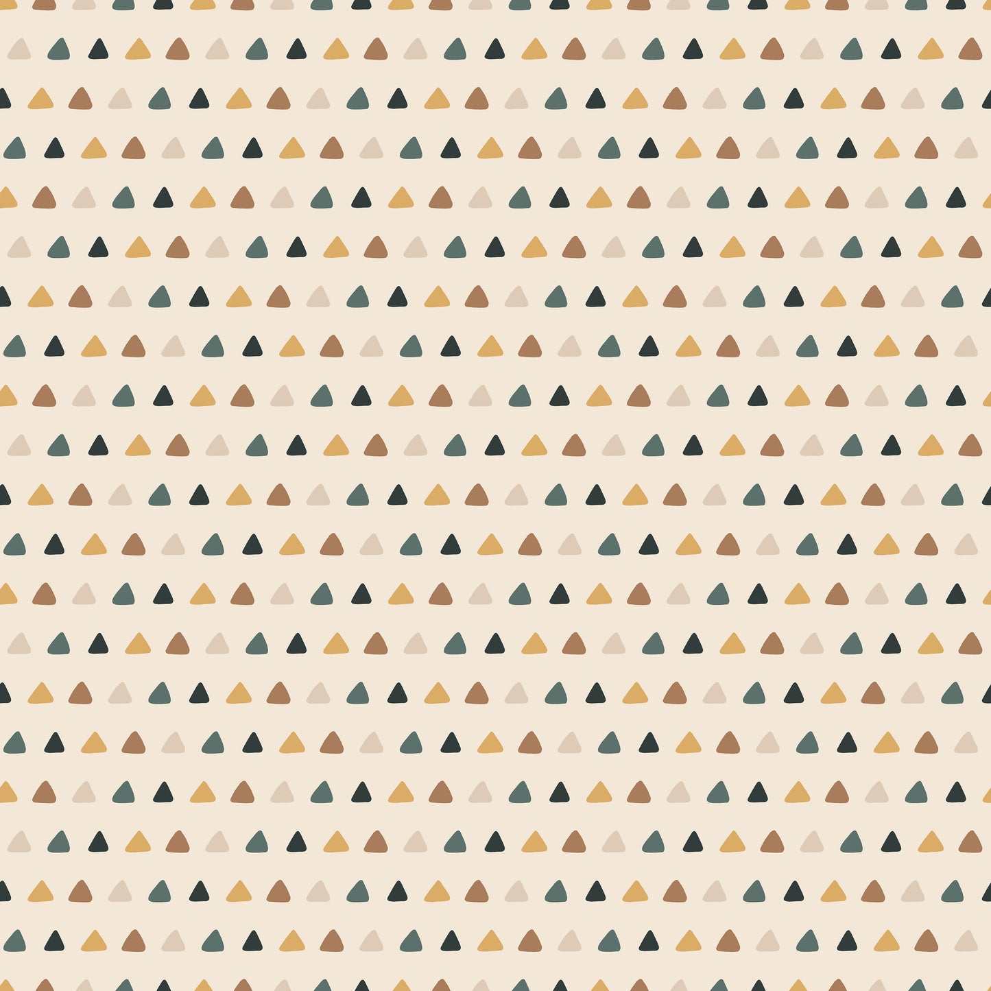 Beige Multi Colour Micro Triangles Self Adhesive Vinyl