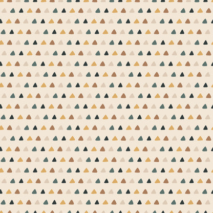 Beige Multi Colour Micro Triangles Self Adhesive Vinyl