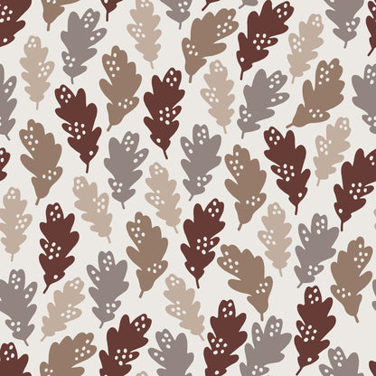 Brown Acorn Leaf Vinyl Furniture Sticker