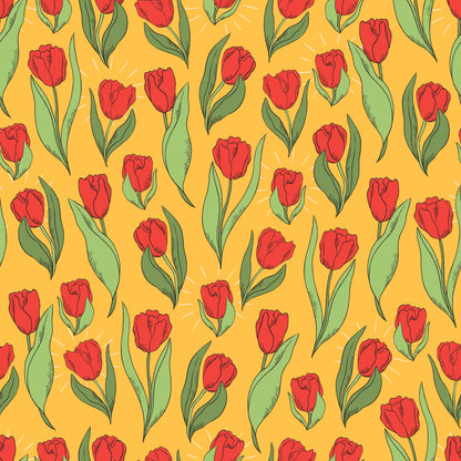 Red Tulips Self Adhesive Vinyl