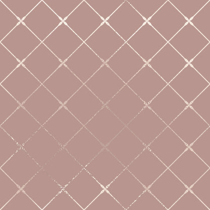 Rosy Pink Diamond Criss Cross Vinyl Furniture Wrap