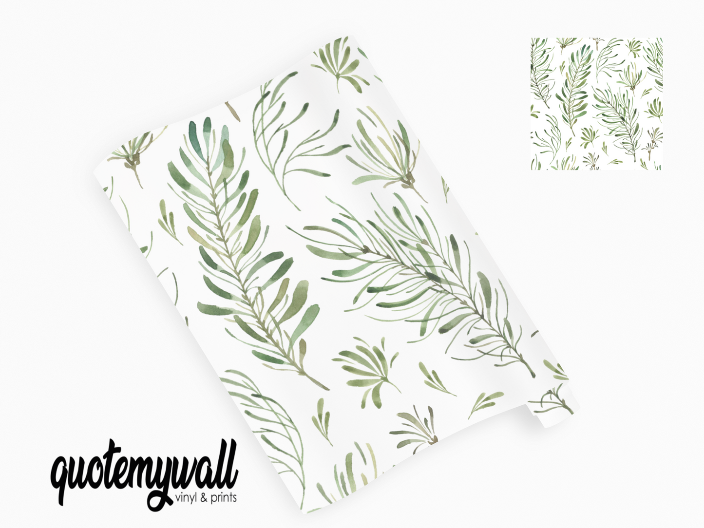 Botanical Leaf Branches Self Adhesive Vinyl